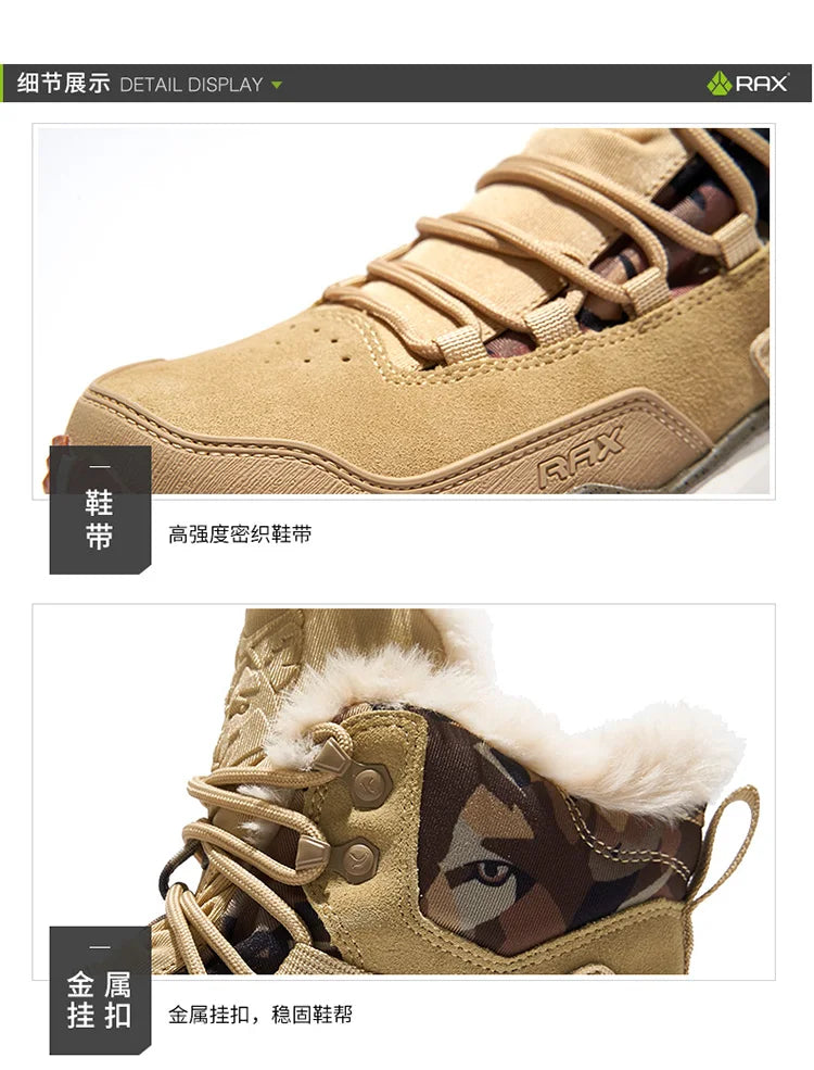 Waterproof Winter Hiking Shoes – Men’s Outdoor Snow Boots