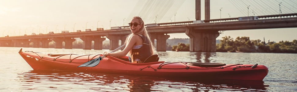 1 Pair Adjustable Aluminium Kayak Paddles – Detachable & Portable