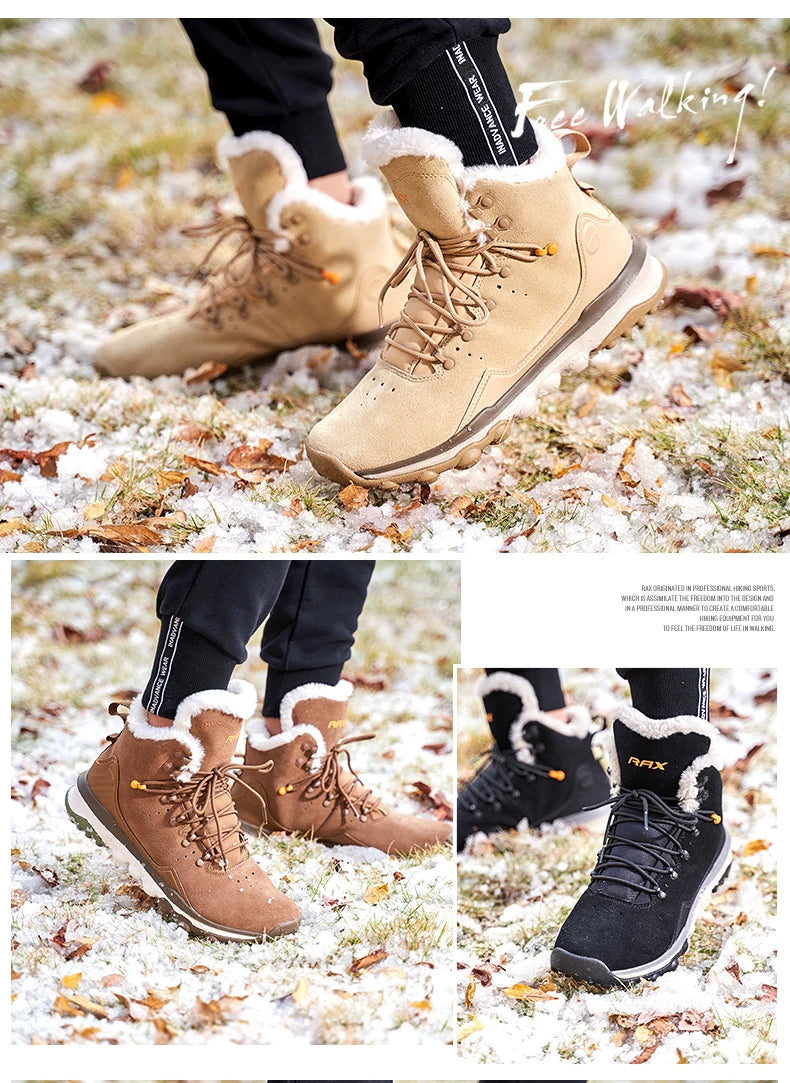 Waterproof Winter Hiking Shoes – Men’s Outdoor Snow Boots