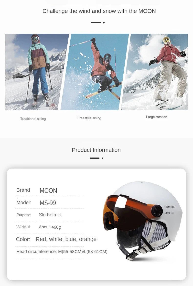 Ski Helmet with Snow Visor – Safety Gear for Winter Sports