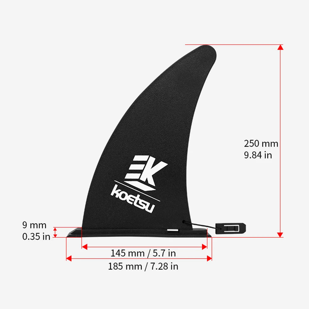 10" Detachable Surfboard Fin – Longboard & SUP Tail Fin Replacement
