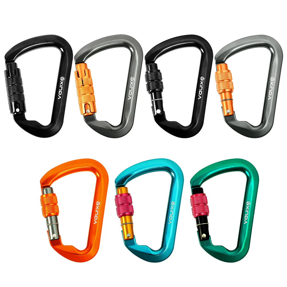 30kN Locking Carabiner – Heavy-Duty D-Shaped Climbing Carabiner