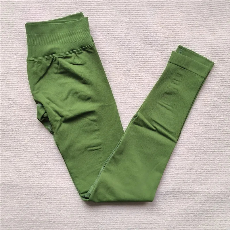 Seamless High-Elastic Yoga Leggings – Butt-Lifting Fitness Tights