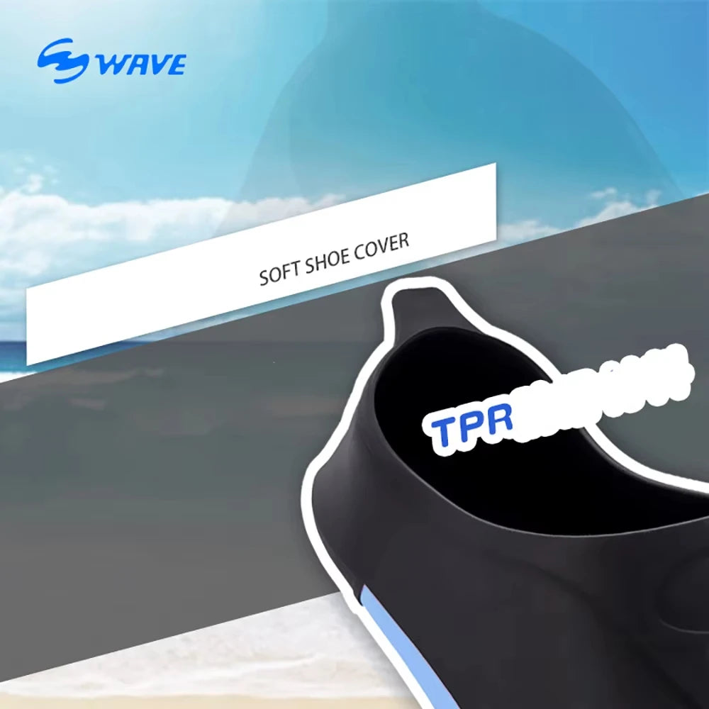 Professional Diving Fins – Flexible Non-Slip Swim Flippers