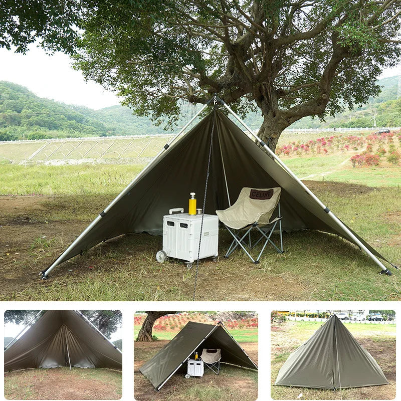 Waterproof Tent Tarp – Lightweight Outdoor Camping Sun Shelter