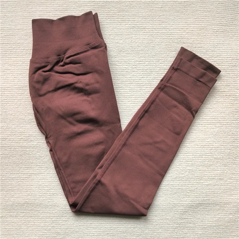 Seamless High-Elastic Yoga Leggings – Butt-Lifting Fitness Tights