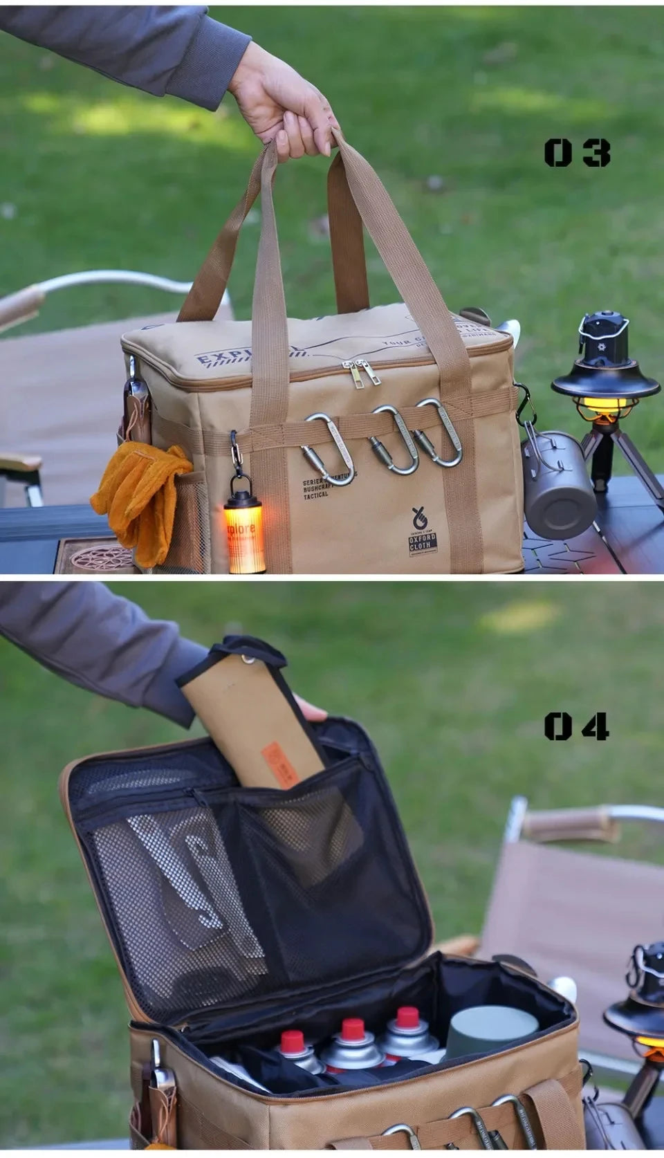 30–42L Tactical Camping Storage Bag – Insulated Waterproof Box