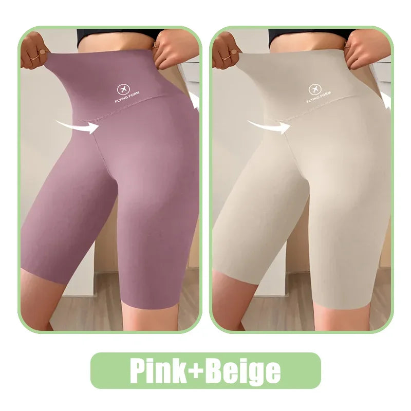 Women’s High-Waist Sports Shorts – Cycling, Jogging & Gym