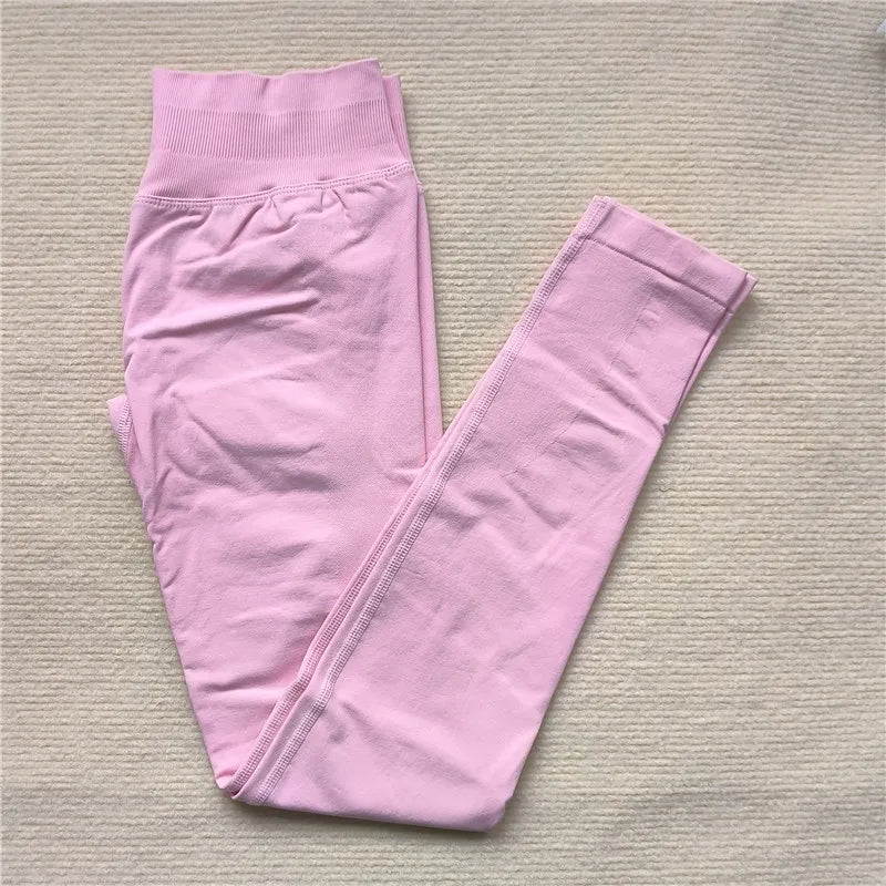 Seamless High-Elastic Yoga Leggings – Butt-Lifting Fitness Tights