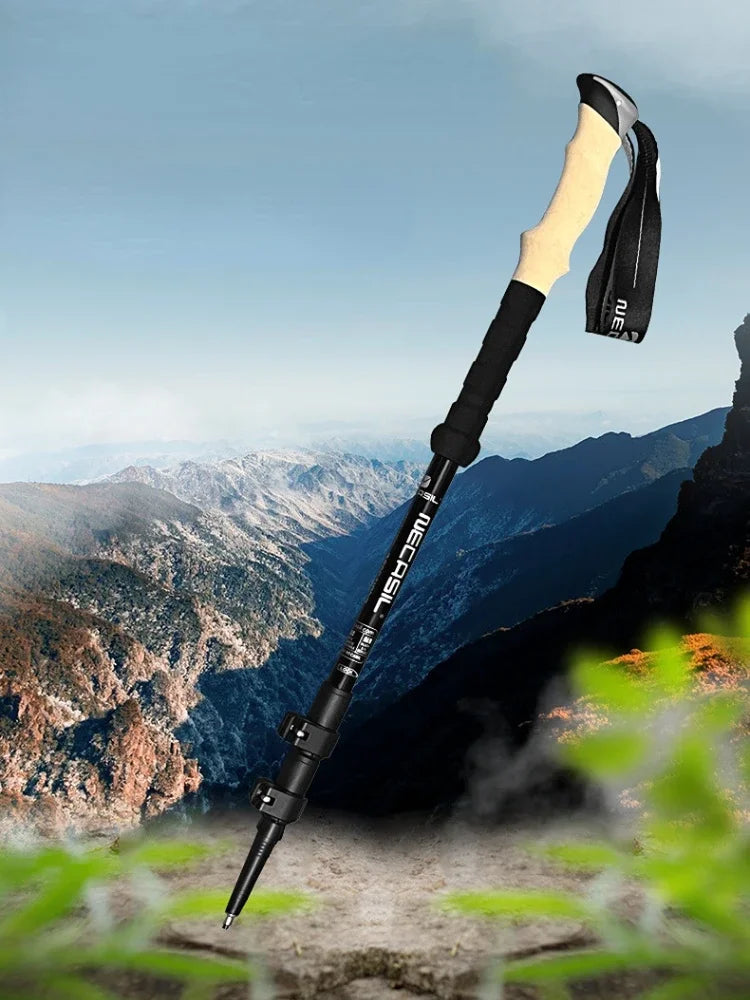 2PCS Ultralight Telescopic Trekking Poles – Adjustable Aluminum Hiking Sticks