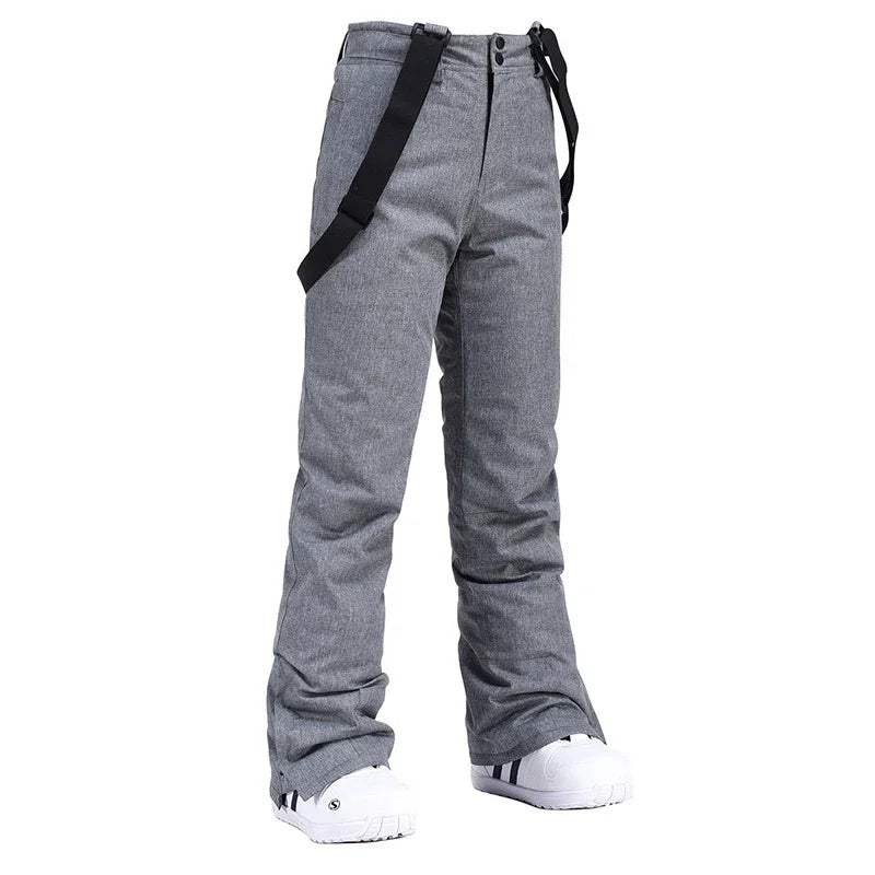 Unisex Winter Ski Pants – Thick, Waterproof, Windproof Snow Trousers