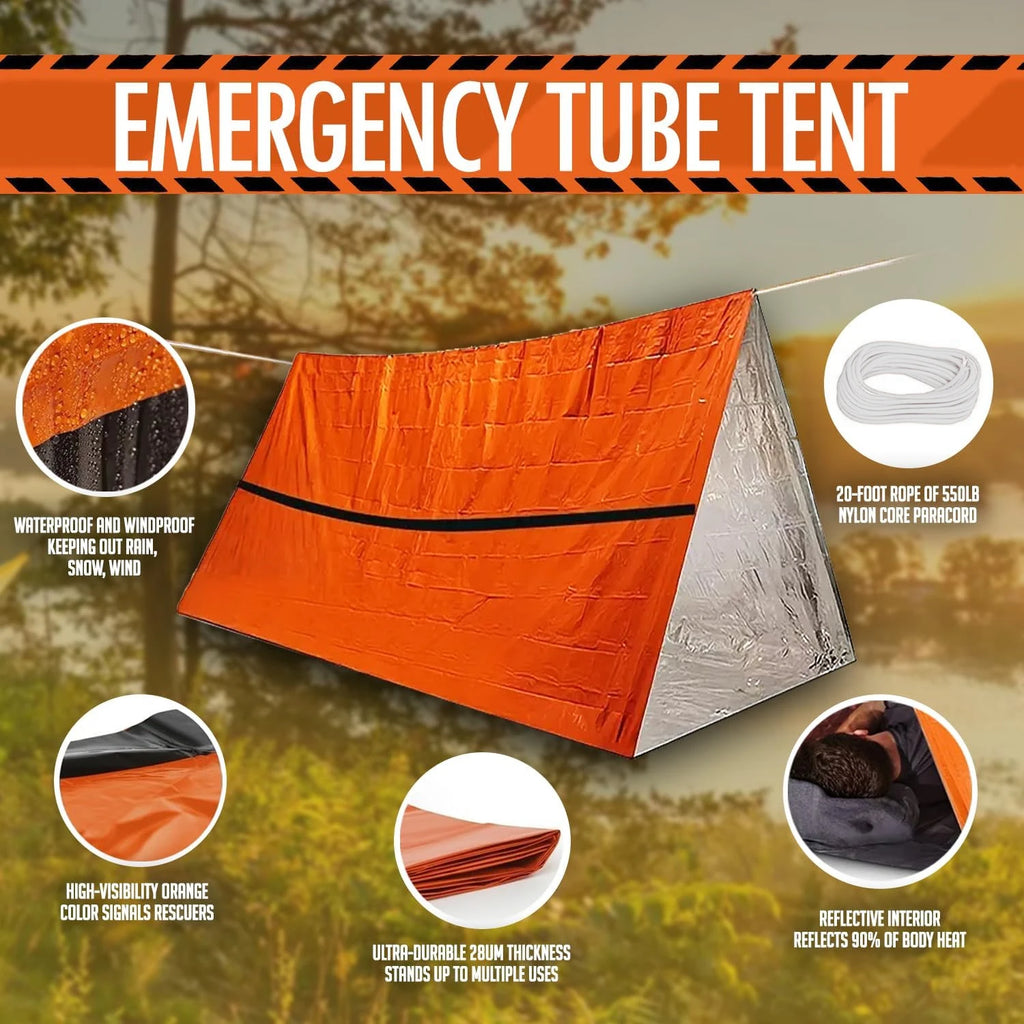 2-Person Waterproof Emergency Tent – Portable Camping Shelter