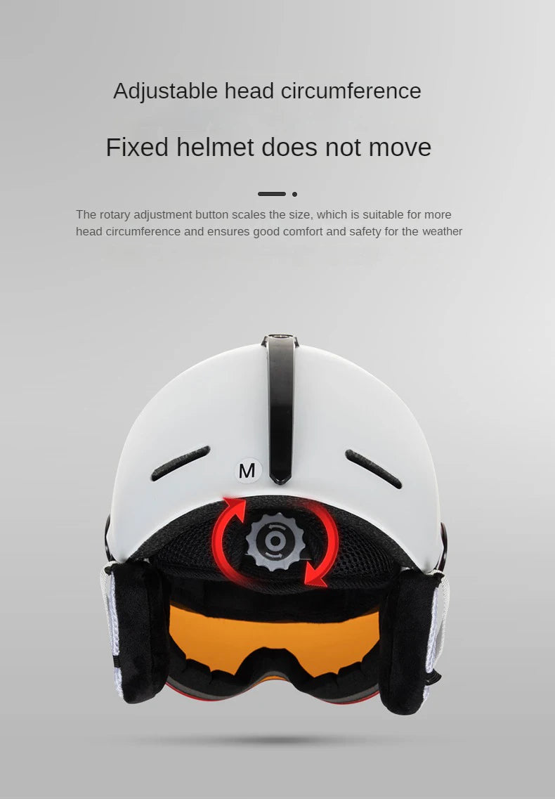 Ski Helmet with Snow Visor – Safety Gear for Winter Sports