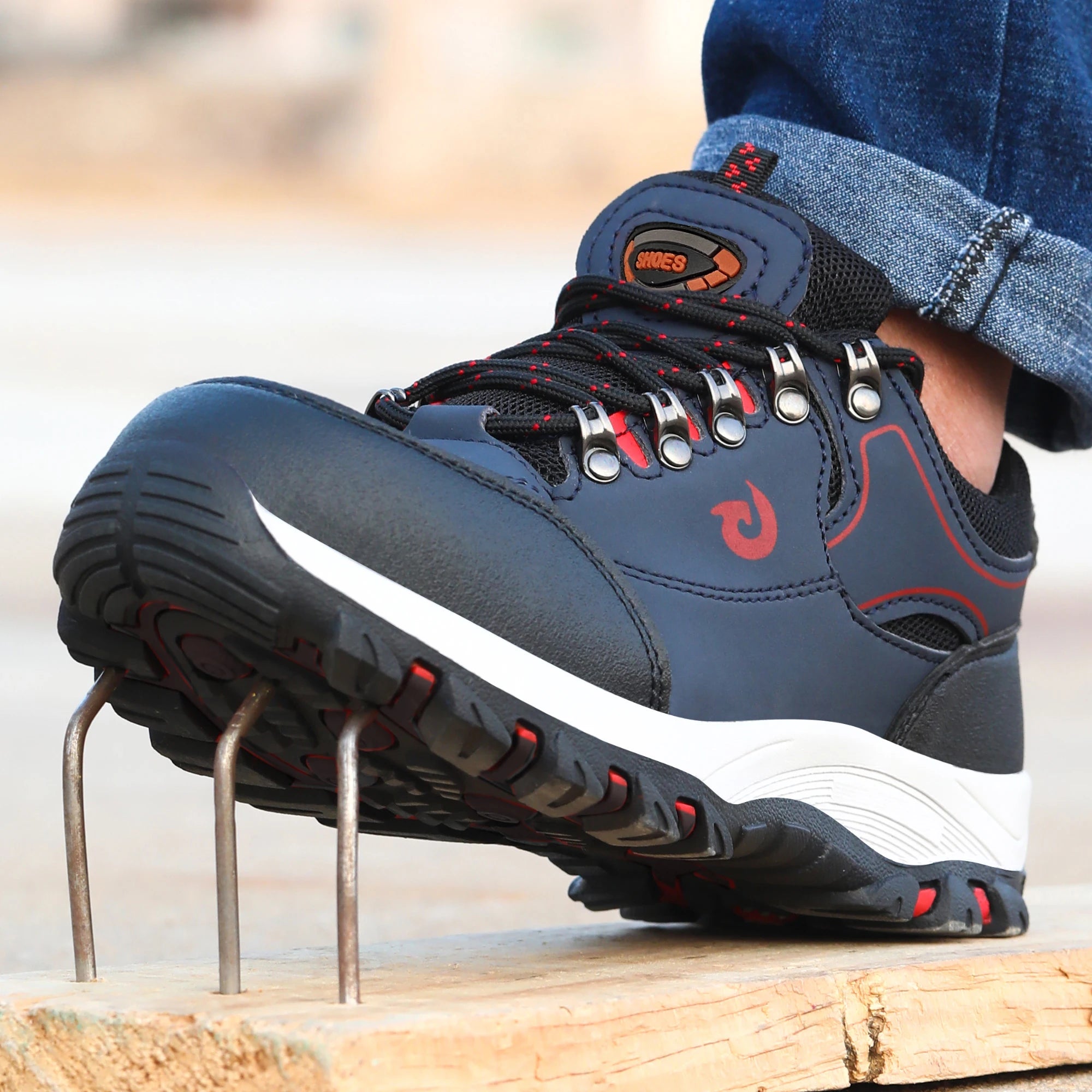 Men’s Steel Toe Work Boots – Puncture-Proof Safety Shoes