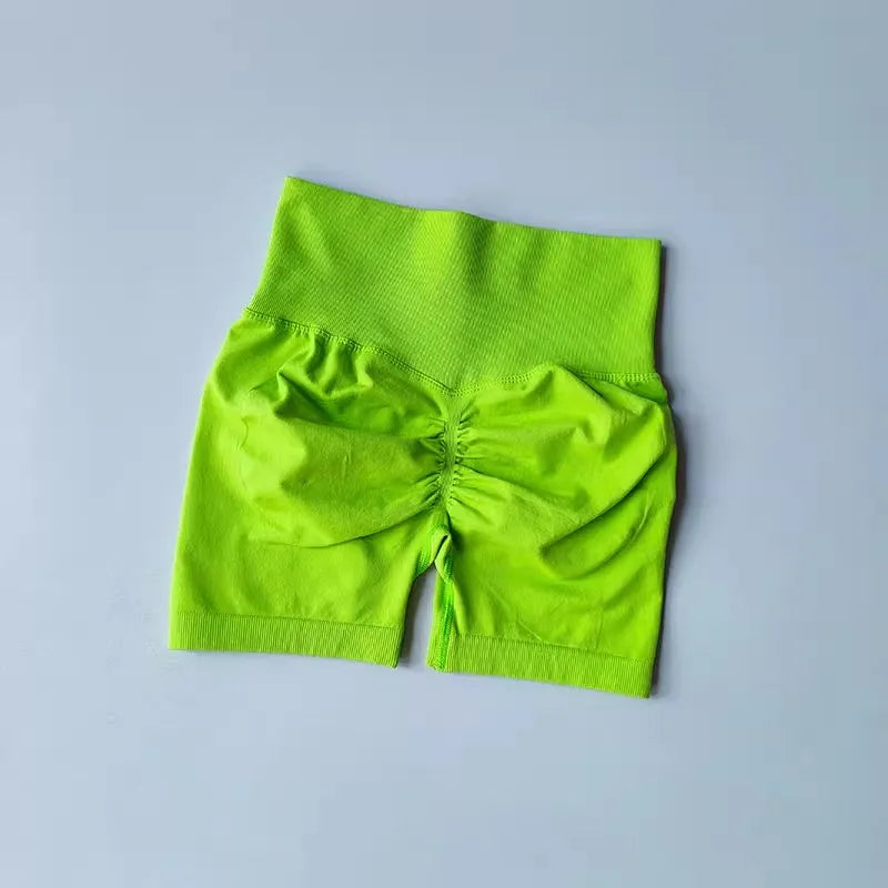 High-Waist Women’s Yoga & Fitness Shorts – Breathable Workout Shorts