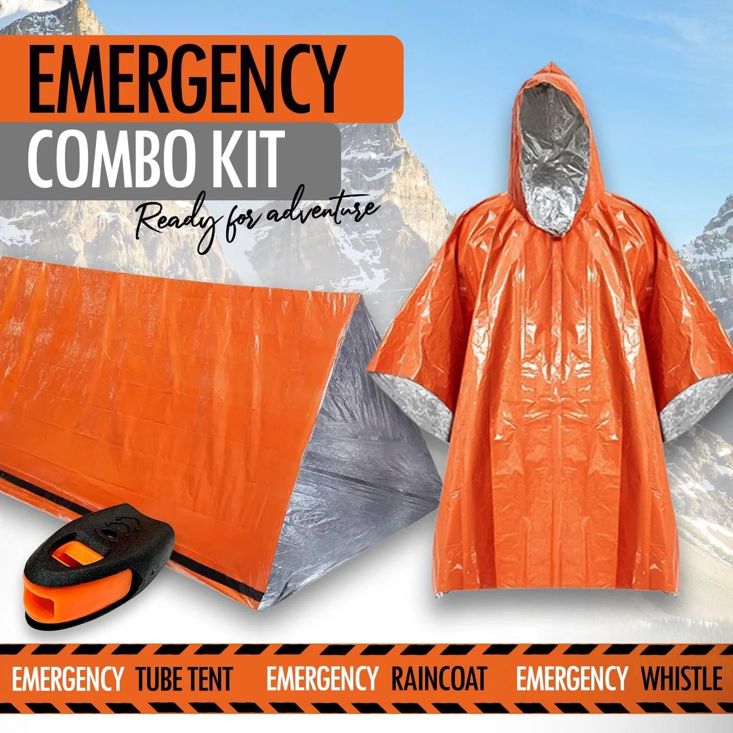 2-Person Waterproof Emergency Tent – Portable Camping Shelter