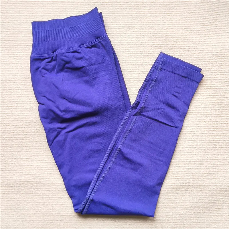 Seamless High-Elastic Yoga Leggings – Butt-Lifting Fitness Tights