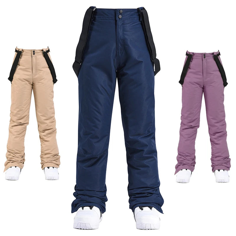 Unisex Winter Ski Pants – Thick, Waterproof, Windproof Snow Trousers