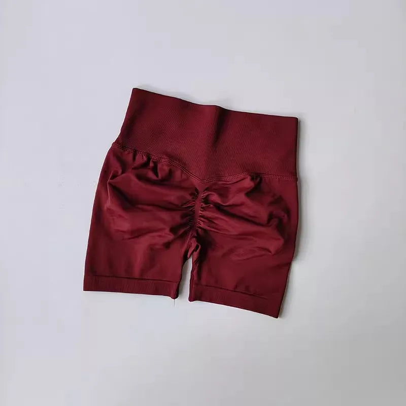 High-Waist Women’s Yoga & Fitness Shorts – Breathable Workout Shorts