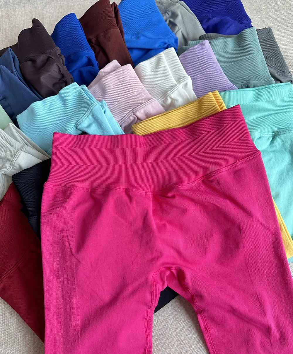 Seamless High-Elastic Yoga Leggings – Butt-Lifting Fitness Tights