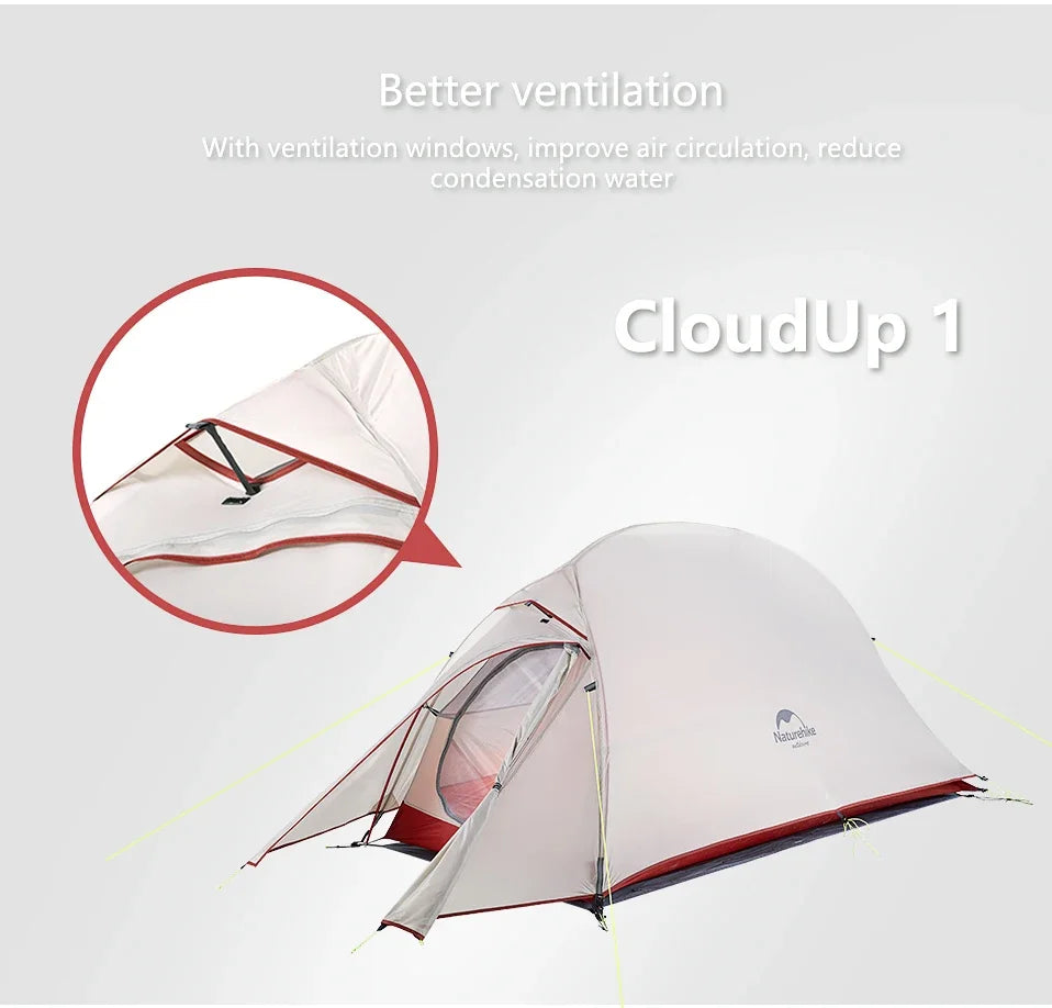 Naturehike 2-Person Waterproof Trekking Tent – Lightweight 3-Season Outdoor Shelter
