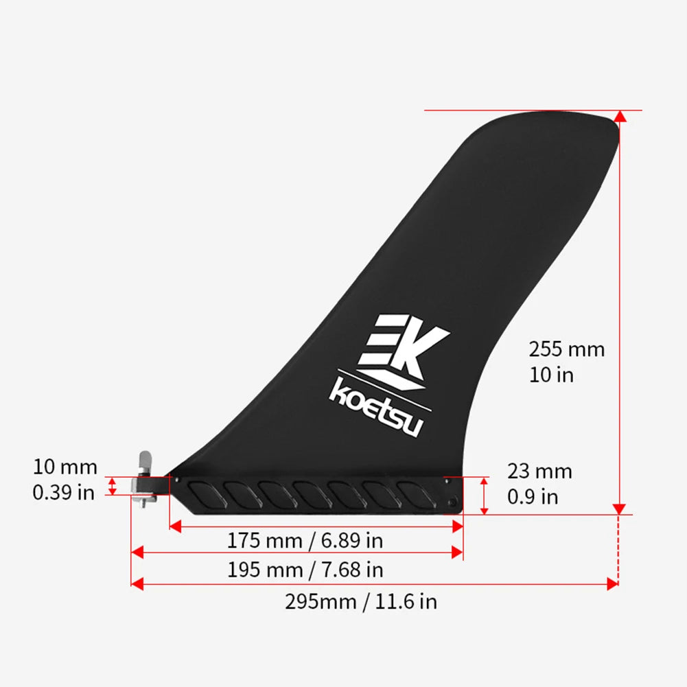 10" Detachable Surfboard Fin – Longboard & SUP Tail Fin Replacement