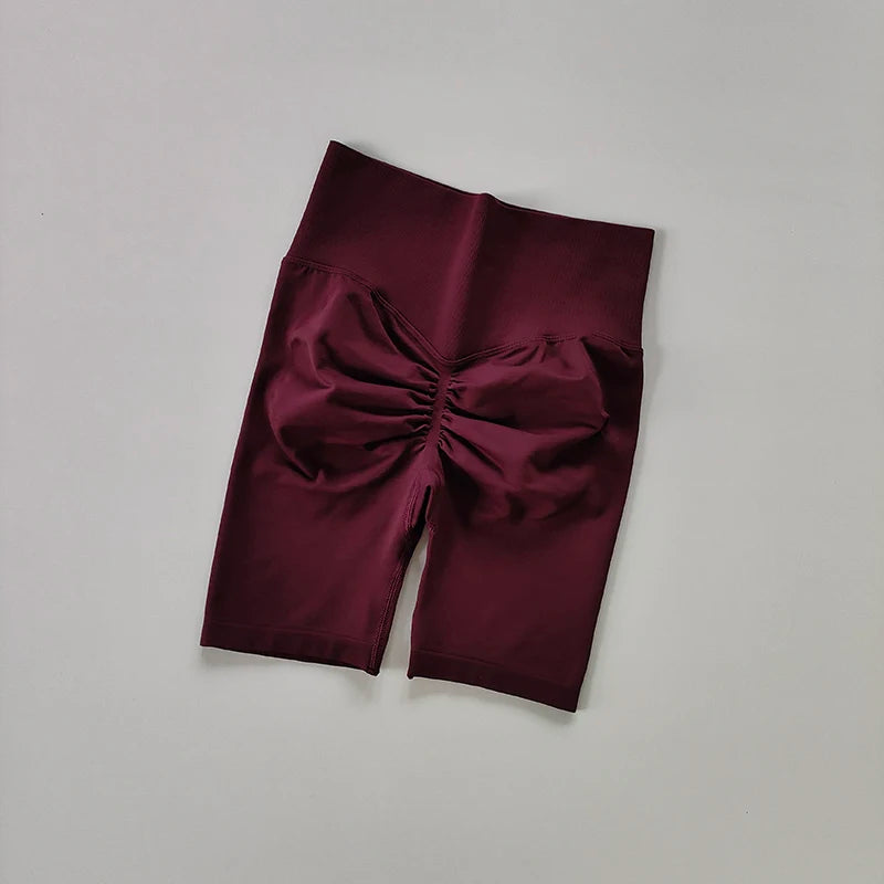 High-Waist Women’s Yoga & Fitness Shorts – Hip Push-Up Quick-Dry