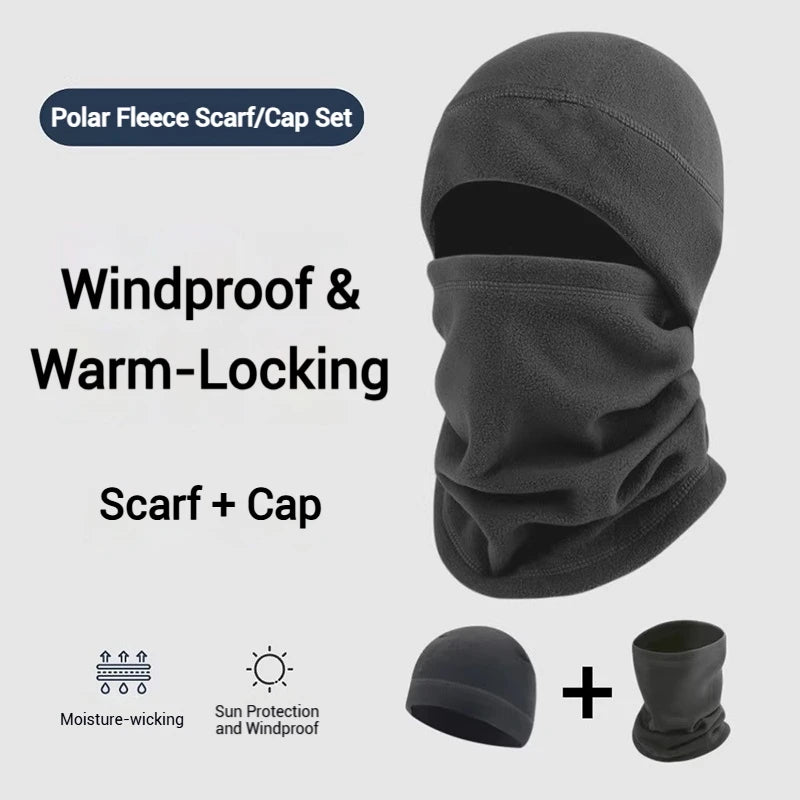 Winter Balaclava Face Mask & Neck Warmer – Windproof Outdoor Cap