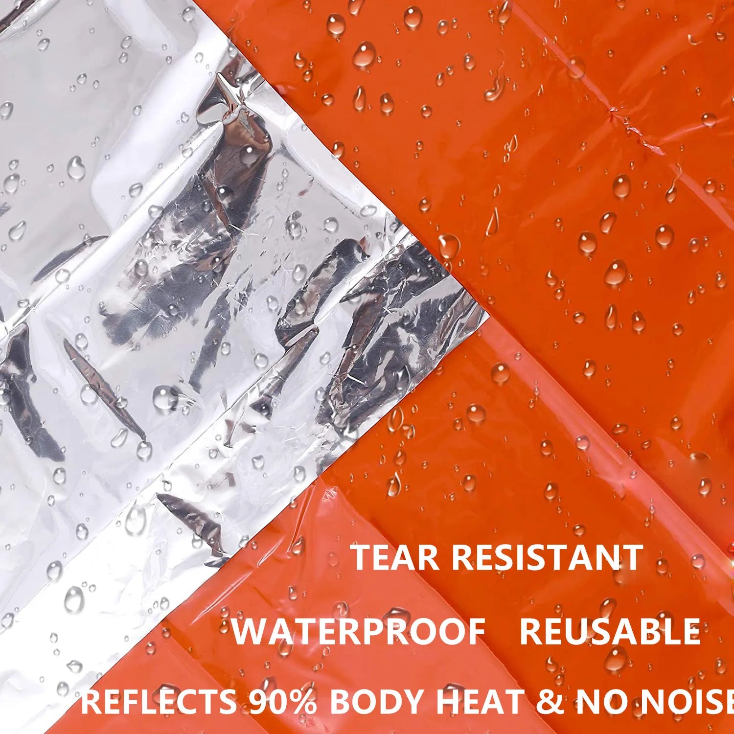 Emergency Survival Poncho – Waterproof Thermal Space Blanket