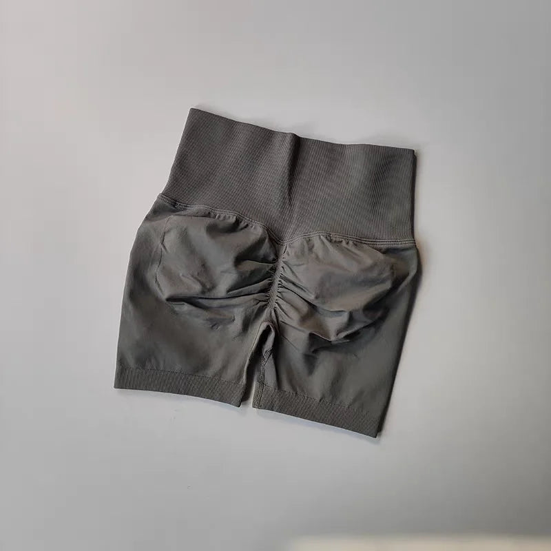 High-Waist Women’s Yoga & Fitness Shorts – Breathable Workout Shorts