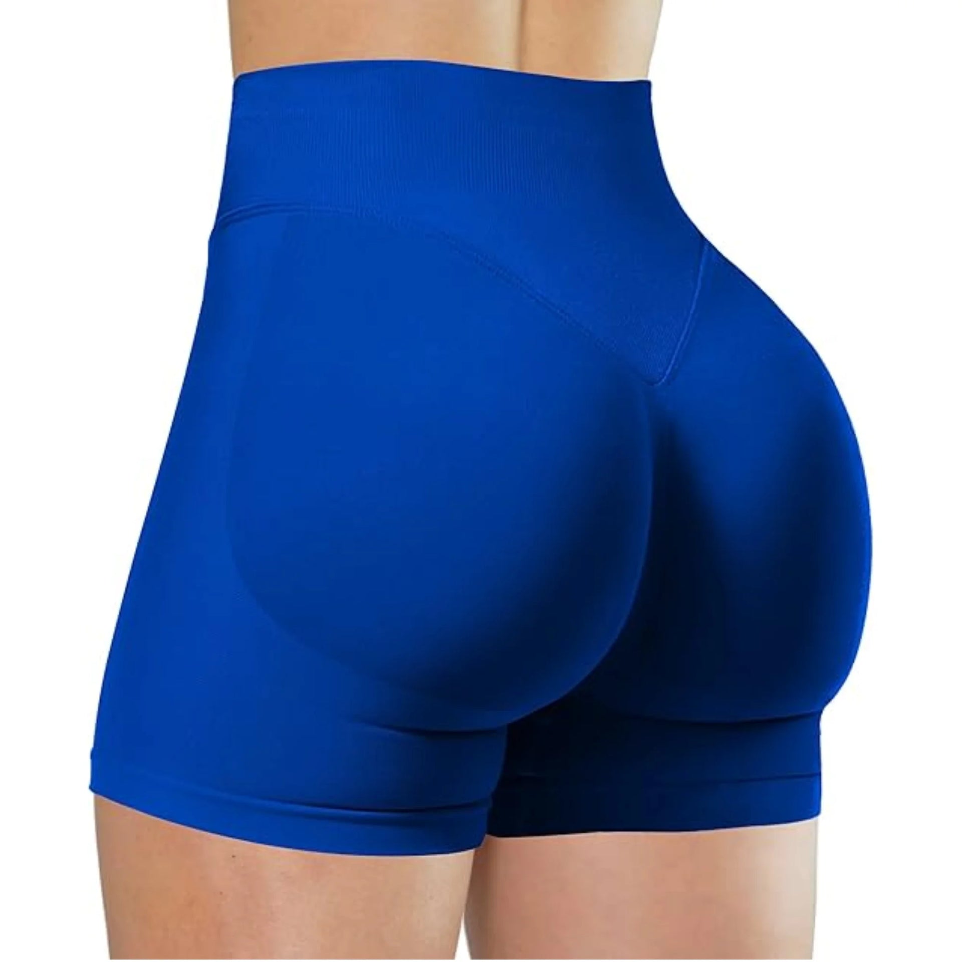 High-Waist Summer Yoga Shorts – Solid Color Fitness Leggings
