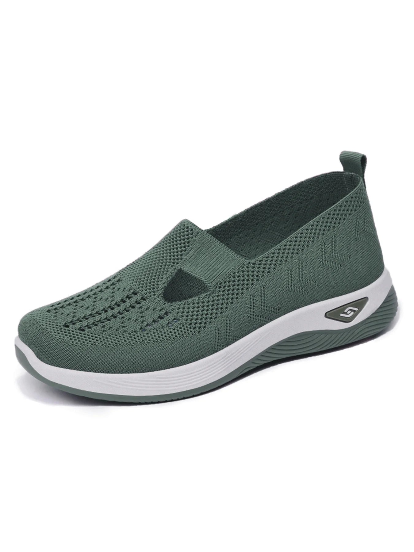 Women’s Solid Color Breathable Sneakers – Low-Top Casual Shoes