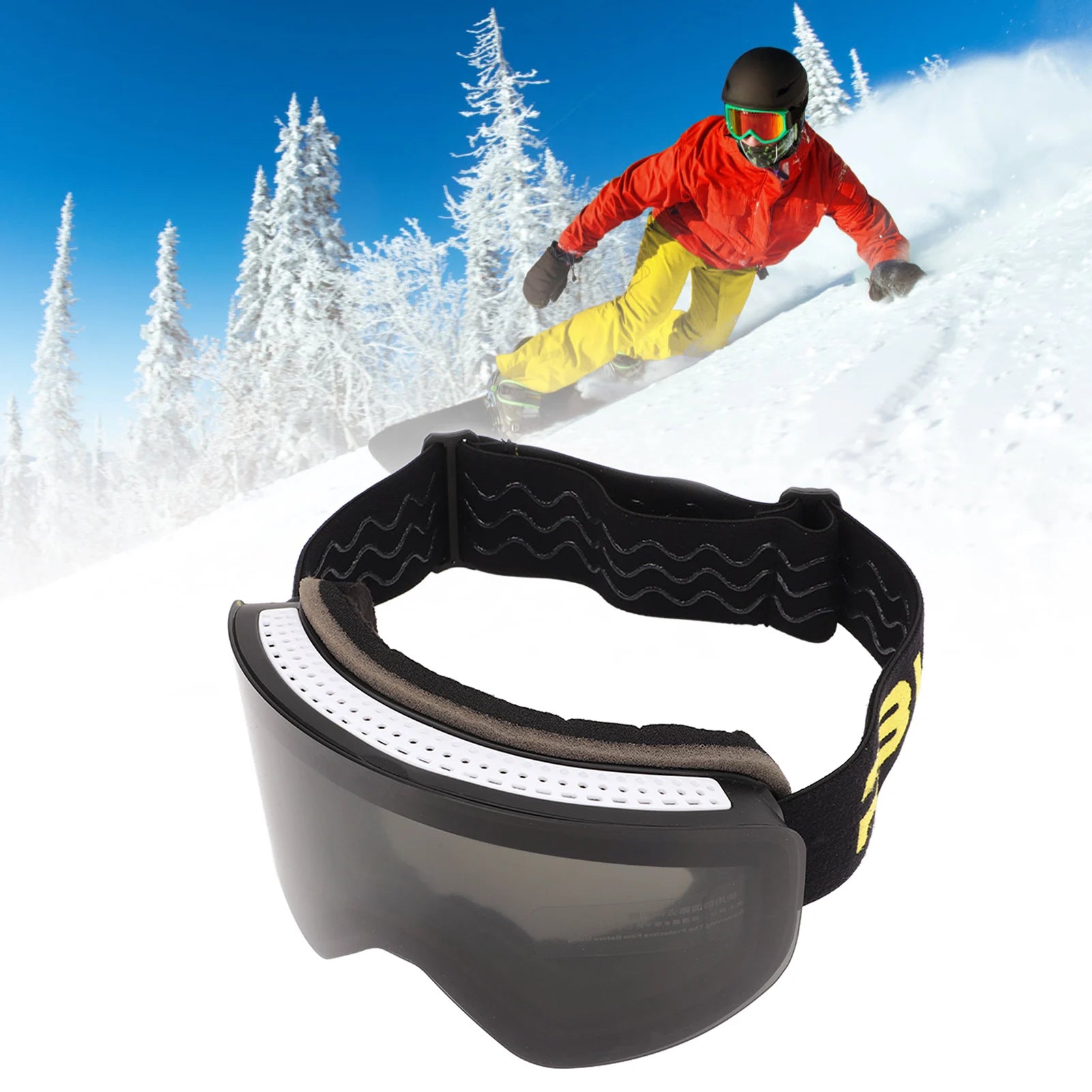 Magnetic Ski Goggles – Anti-Fog UV Snowboard OTG Goggles