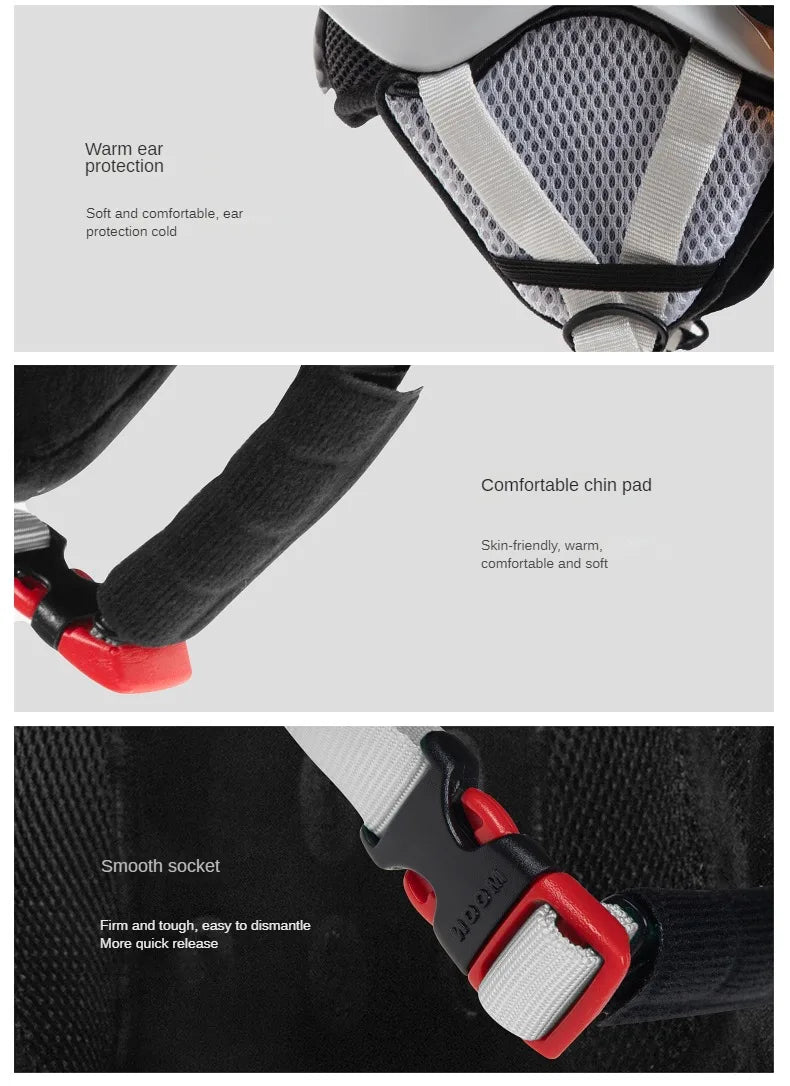 Ski Helmet with Snow Visor – Safety Gear for Winter Sports