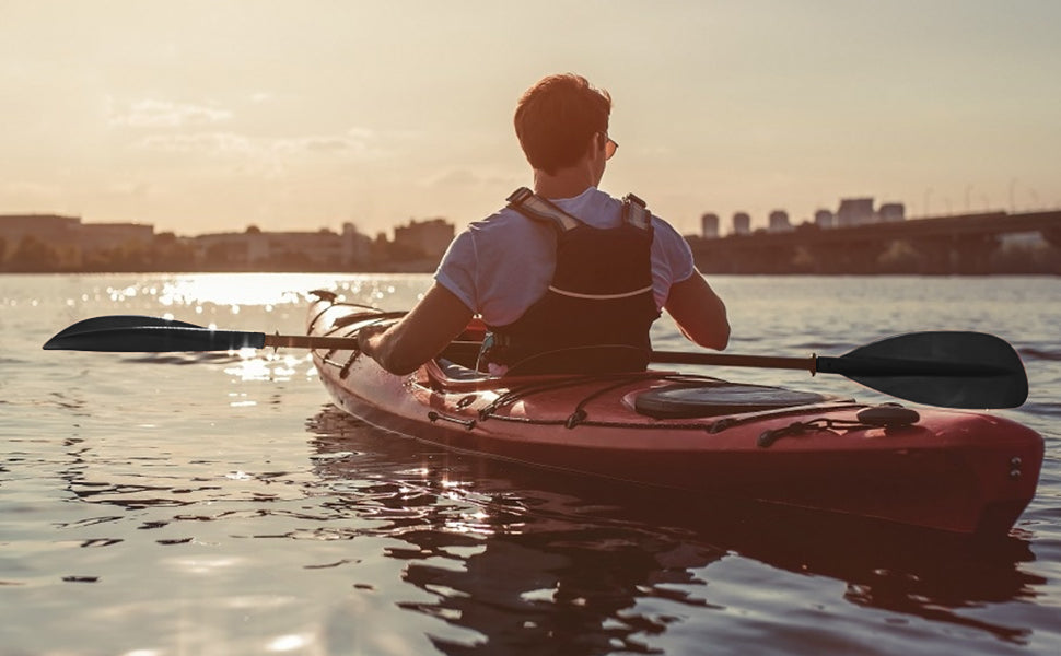 1 Pair Adjustable Aluminium Kayak Paddles – Detachable & Portable