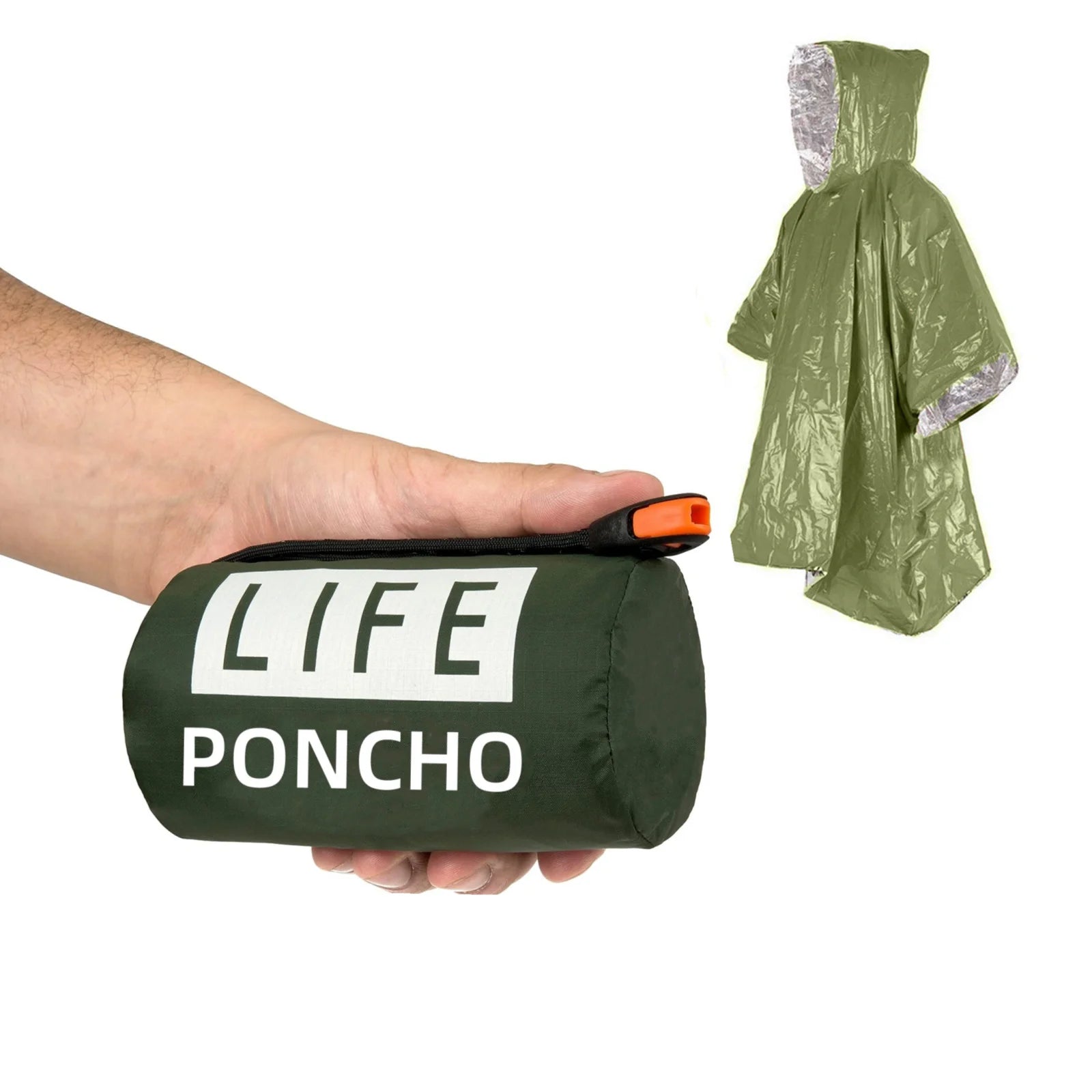 Emergency Survival Poncho – Waterproof Thermal Space Blanket