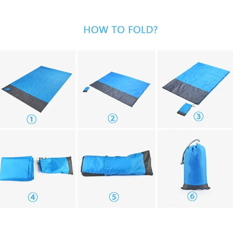 Waterproof Folding Beach & Picnic Mat – Lightweight Outdoor Blanket