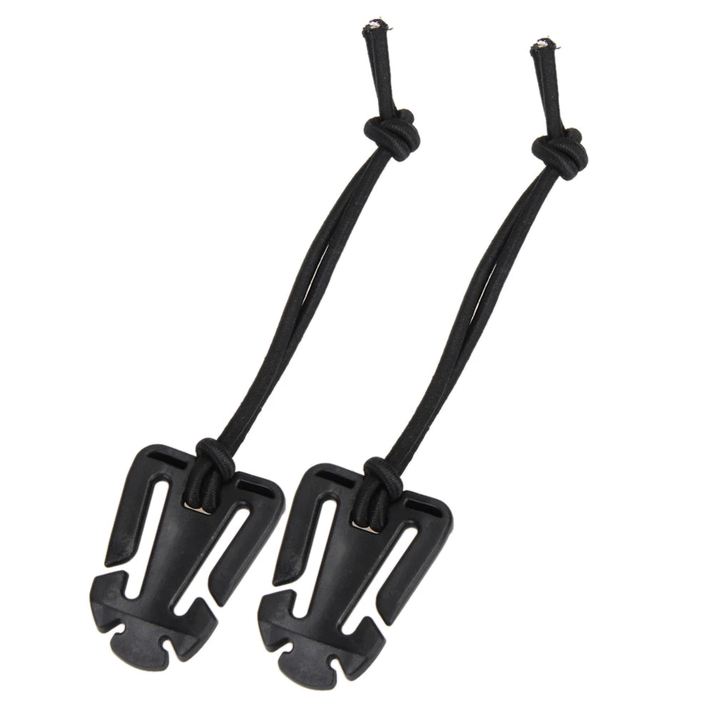 2-Pack Nylon Carabiner Clips – Outdoor Backpack & Camping Hooks