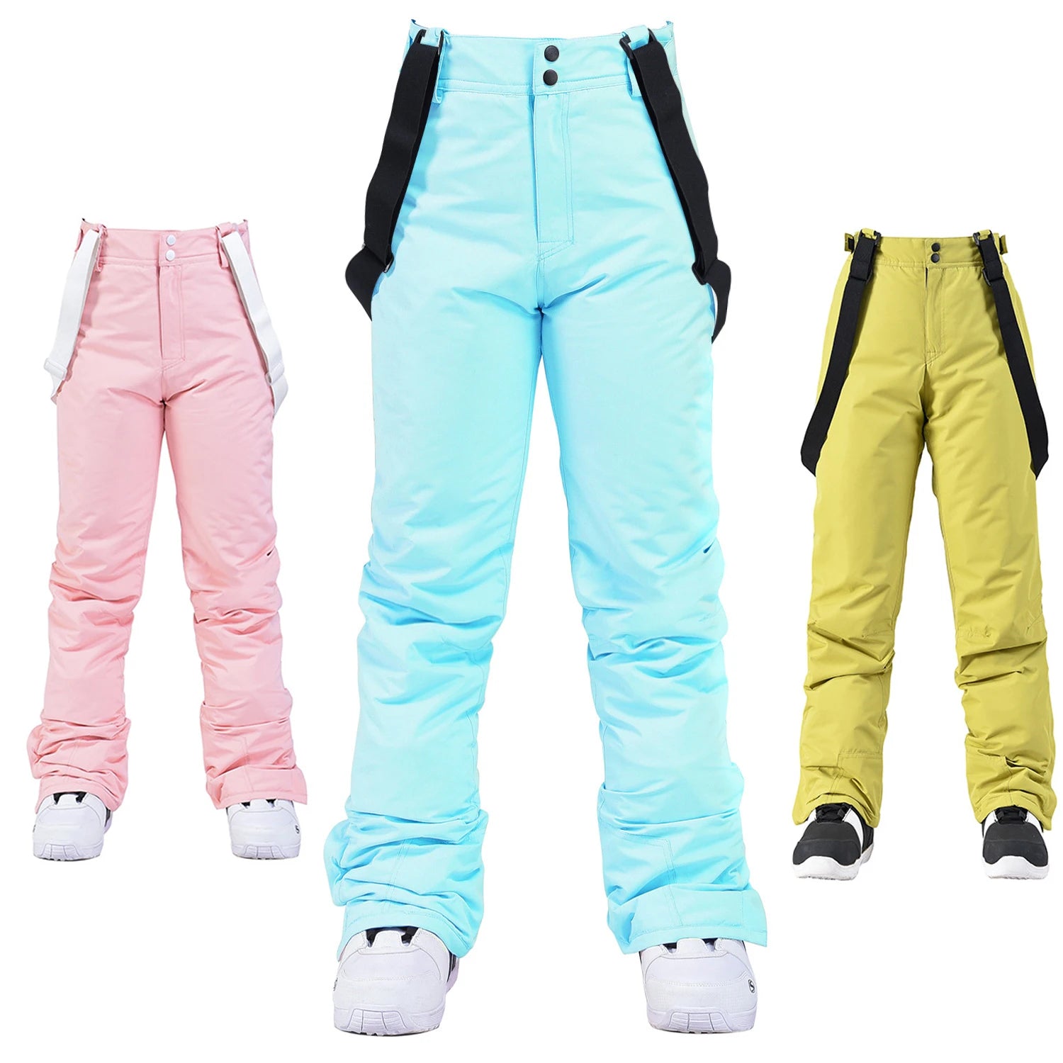 Unisex Winter Ski Pants – Thick, Waterproof, Windproof Snow Trousers