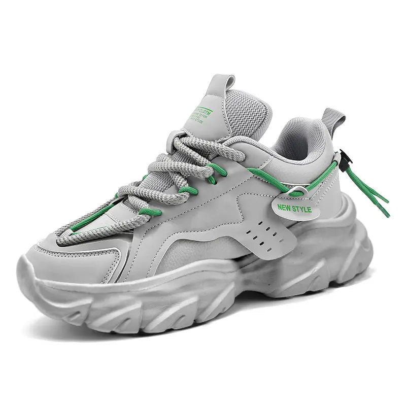 Men’s Breathable Thick-Soled Sneakers – Comfortable Casual & Running Shoes