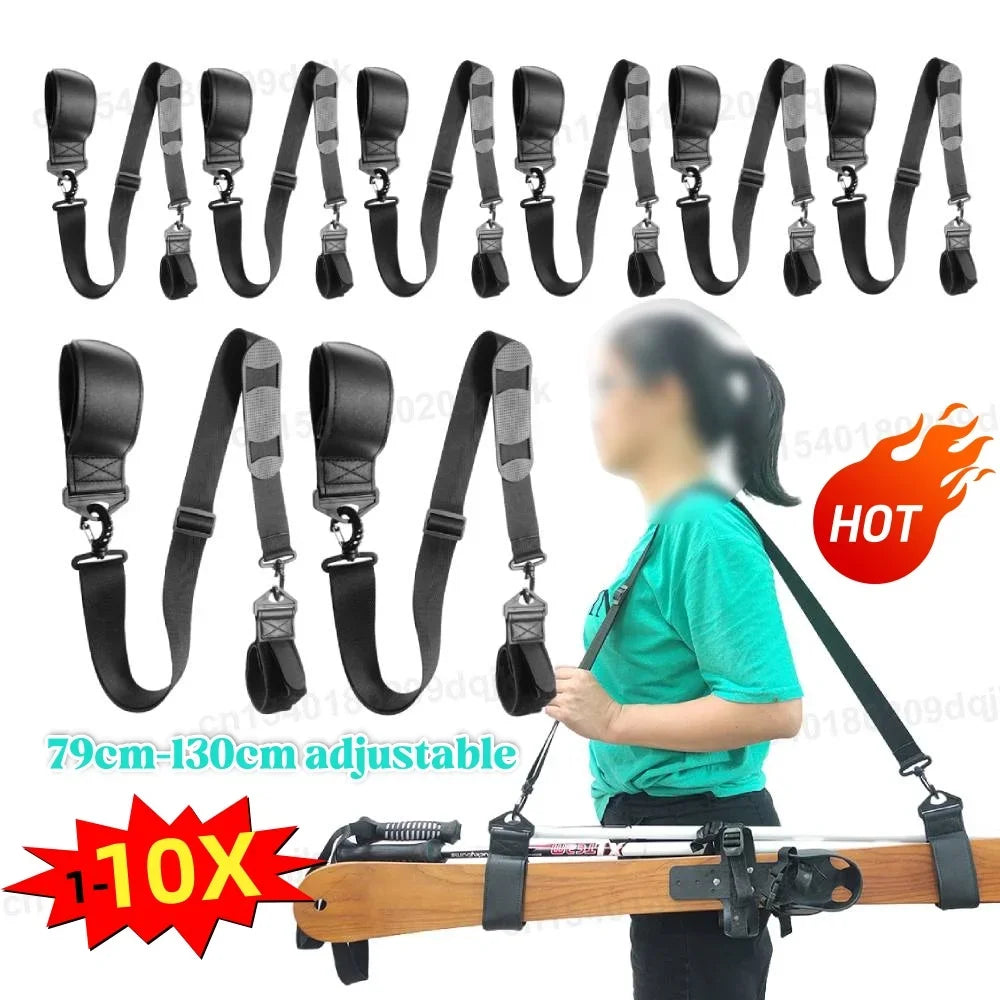 Adjustable Ski Board Shoulder Strap – Portable Carrying Sling