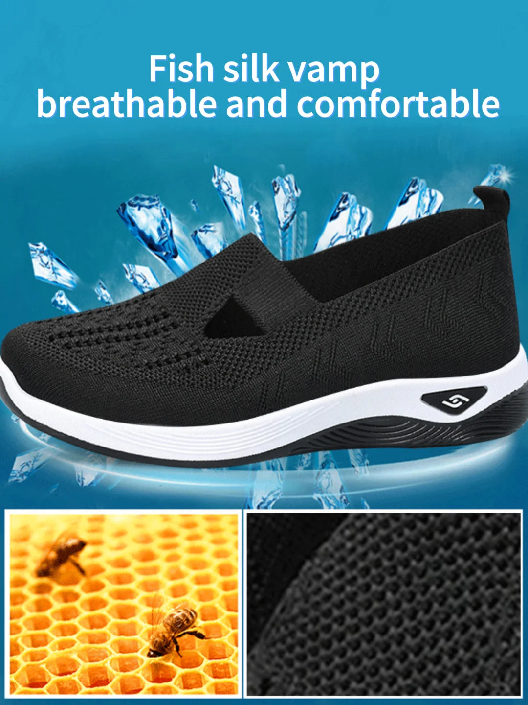 Women’s Solid Color Breathable Sneakers – Low-Top Casual Shoes