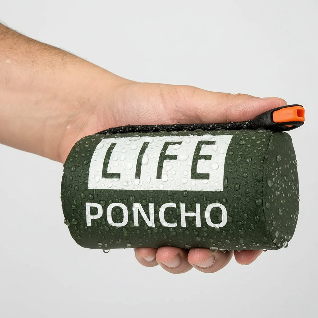 Emergency Survival Poncho – Waterproof Thermal Space Blanket