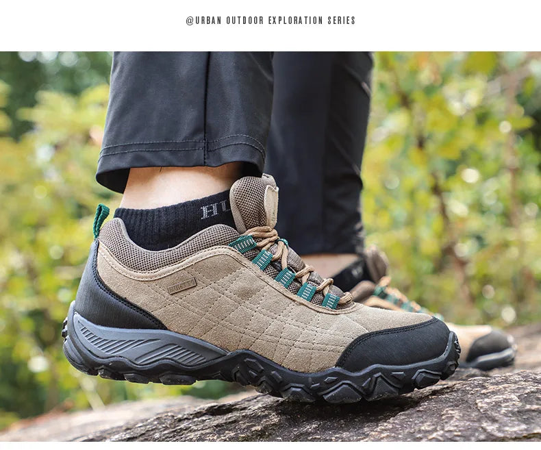 Men’s Luxury Leather Hiking & Trekking Shoes – Winter Outdoor Sneakers
