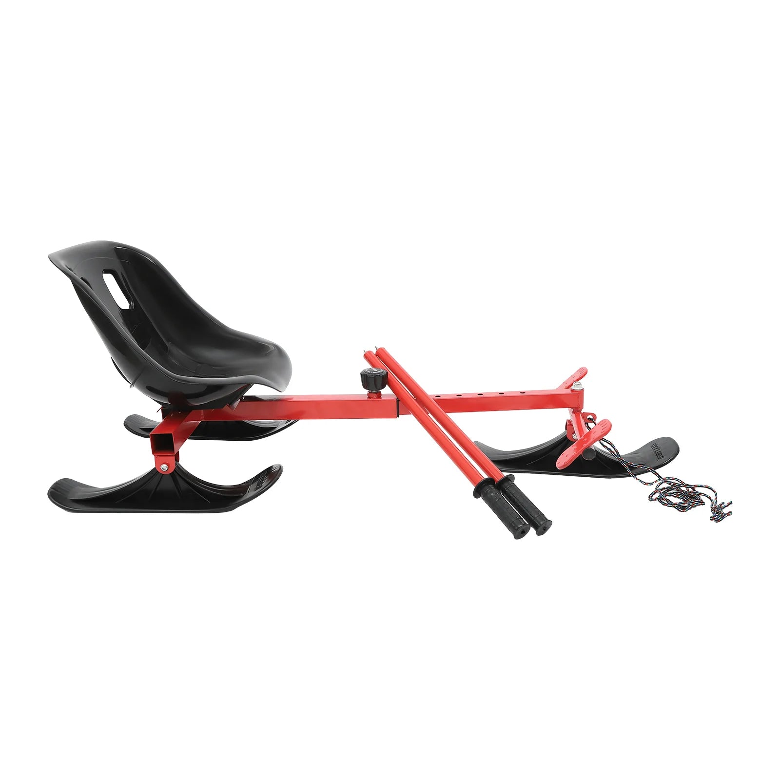 Snow Racer PE Triangular Ski Scooter – Red & Black, Ages 3+