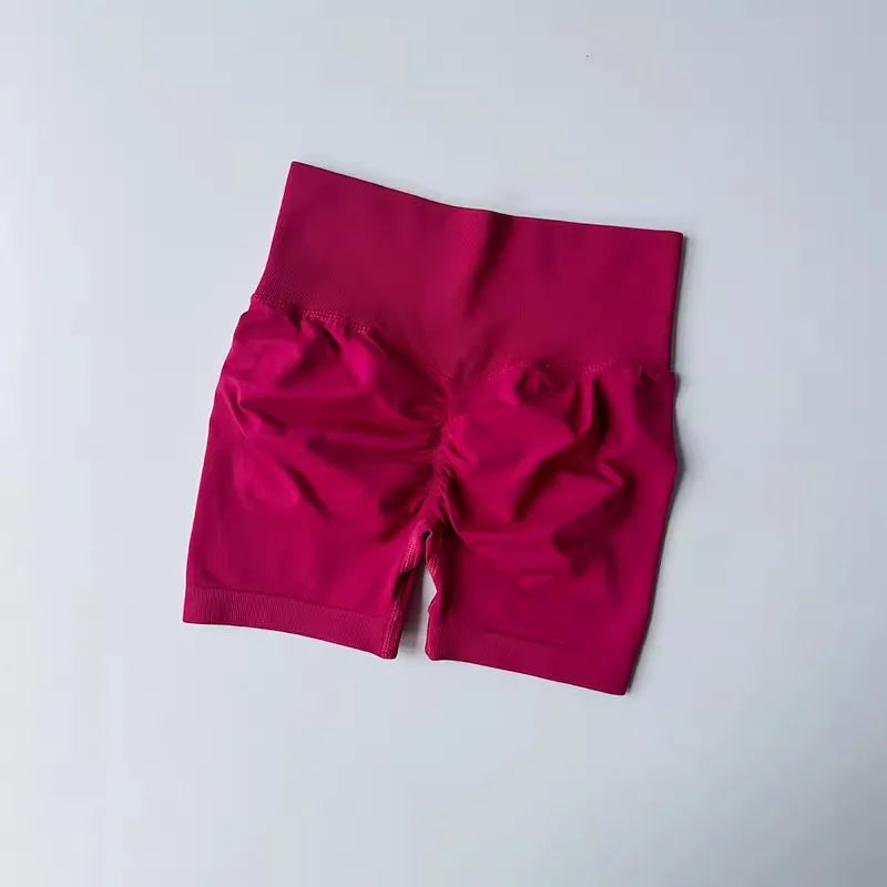 High-Waist Women’s Yoga & Fitness Shorts – Breathable Workout Shorts