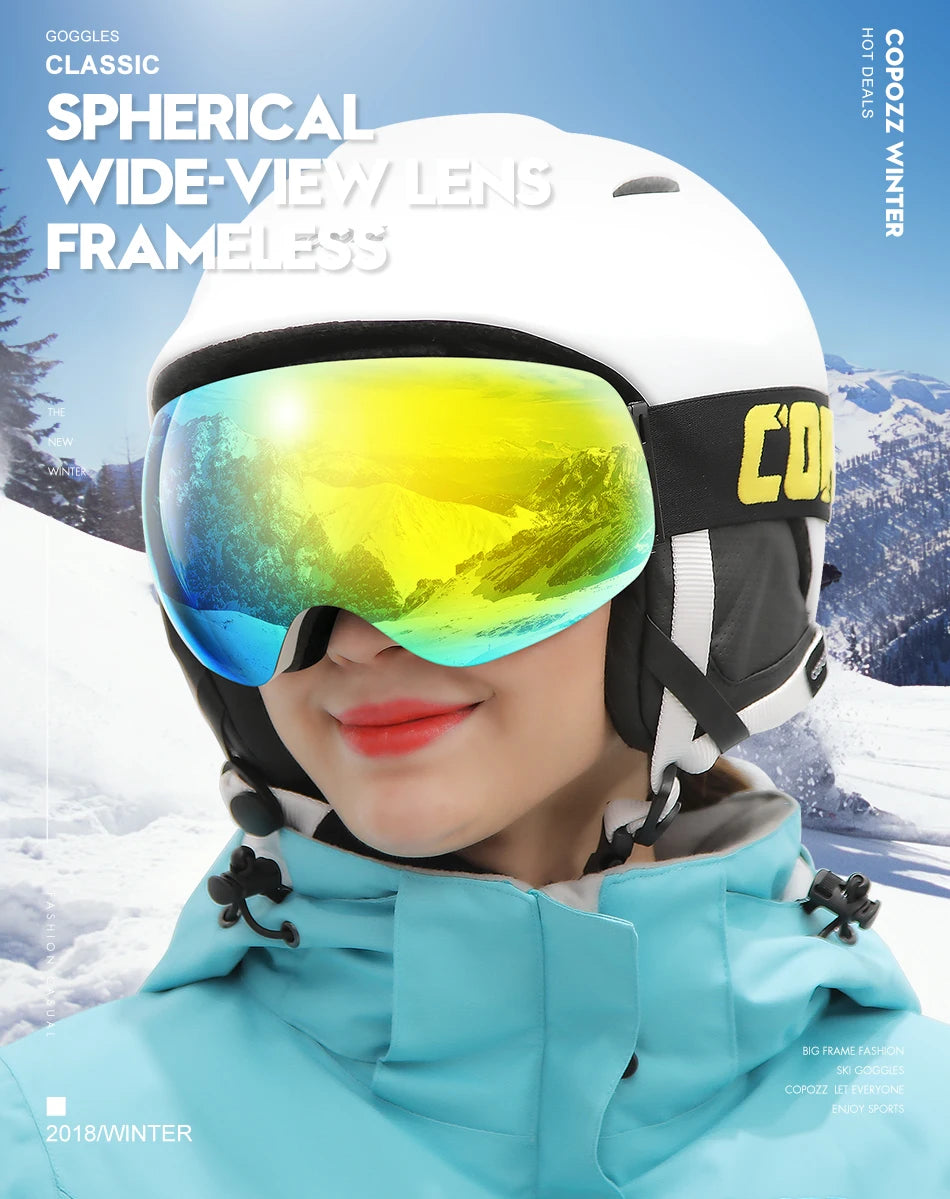 UV400 Ski Goggles – Anti-Fog Snowboard & Ski Eyewear