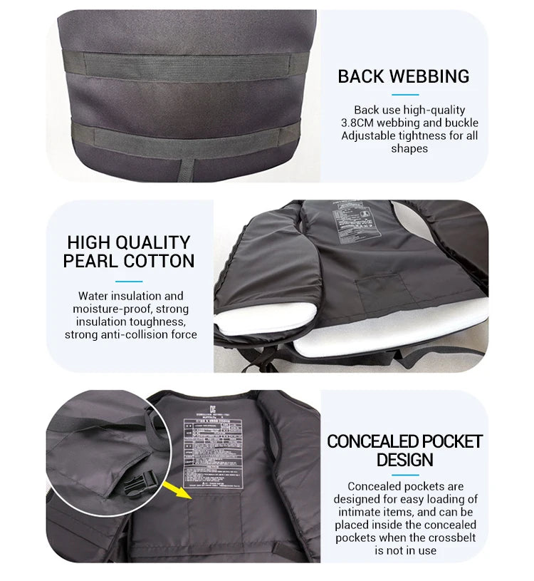 Neoprene Life Jacket – Adult & Kids Buoyancy Vest