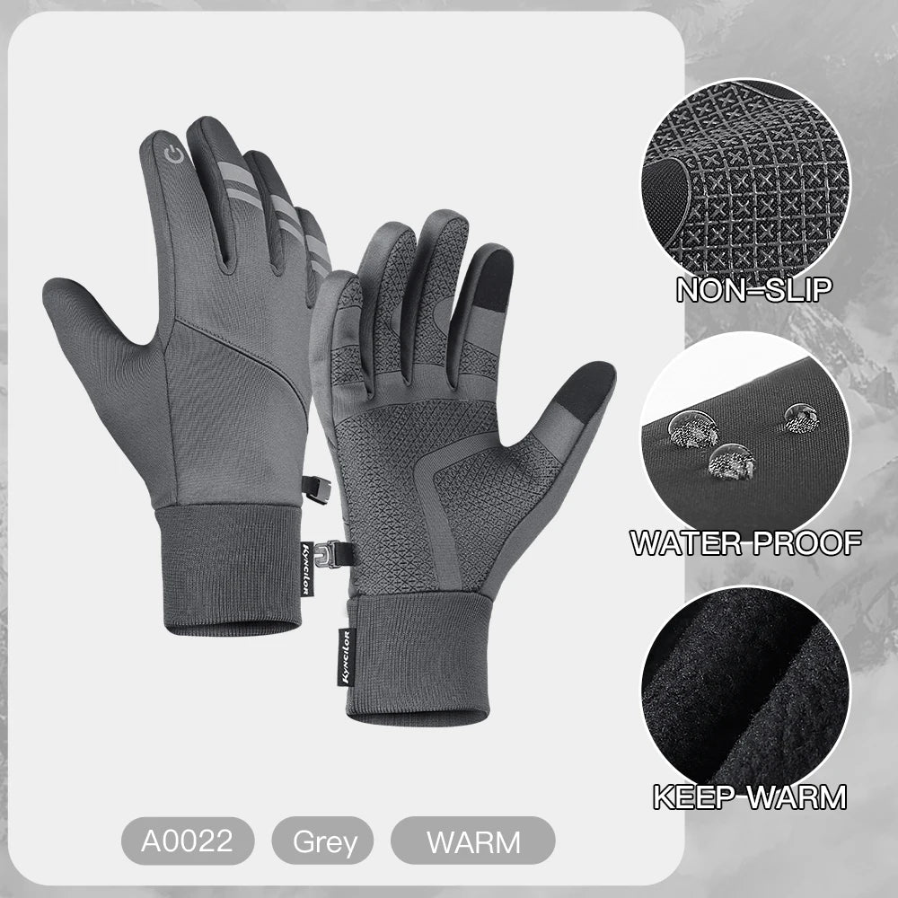 3M Black Winter Gloves – Waterproof & Touchscreen Outdoor Sports Gloves