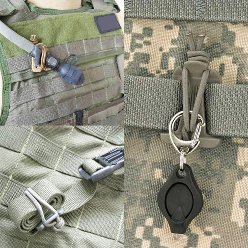 2-Pack Nylon Carabiner Clips – Outdoor Backpack & Camping Hooks